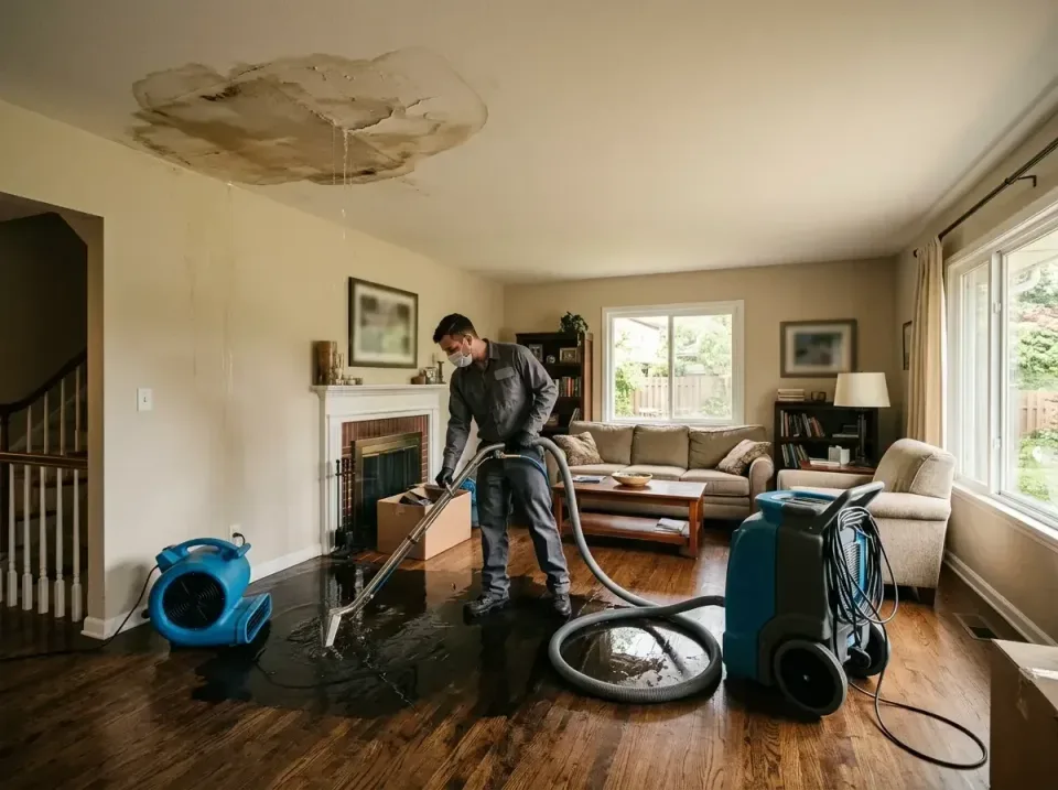 attic-pipe-burst-ceiling-drip-008 — frequently asked questions, Water Damage Restoration & Carpet Care in Hobart, IN